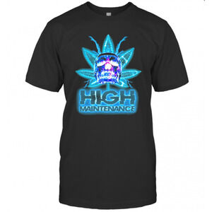 Weed Skull High Maintenance T-Shirt